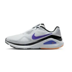 Men's Nike Structure 26 Running Shoe - Pure Platinum/Persian Violet/Wolf Grey - Regular (D) -Gazelle Sports Shop AURORA HJ1102 004 PHSLH000 2000