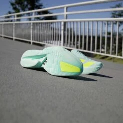 ADIDAS Women's Adios Pro 4 Running Shoe - Semi Flash Aqua/Lucid Lemon/Mint Ton - Regular (B) 10 ADIDAS Women's Adios Pro 4 Running Shoe - Semi Flash Aqua/Lucid Lemon/Mint Ton - Regular (B) -Gazelle Sports Shop Adizero Adios Pro 4 Shoes Turquoise JR1243 HM4