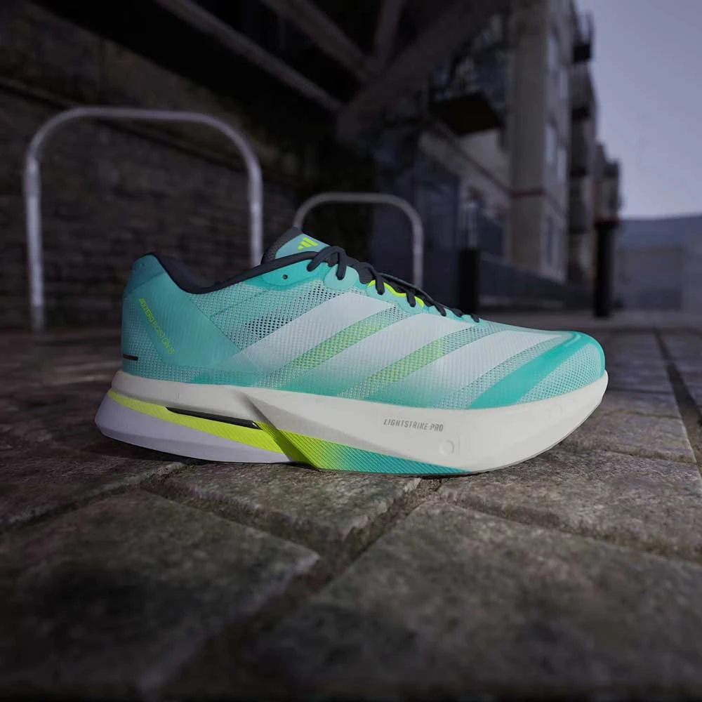 ADIDAS Men's Boston 13 Running Shoe - Flash Aqua/Ftwr White/Lucid Lemon - Regular (D) 4 ADIDAS Men's Boston 13 Running Shoe - Flash Aqua/Ftwr White/Lucid Lemon - Regular (D) - Image 2