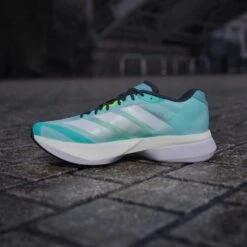 ADIDAS Men's Boston 13 Running Shoe - Flash Aqua/Ftwr White/Lucid Lemon - Regular (D) 13 ADIDAS Men's Boston 13 Running Shoe - Flash Aqua/Ftwr White/Lucid Lemon - Regular (D) -Gazelle Sports Shop Adizero Boston 13 Shoes Turquoise JS4945 HM7