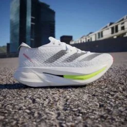 ADIDAS Men's Adizero Prime X 2 Strung Running Shoe - Cloud White/Core Black/Lucid Red - Regular (D) -Gazelle Sports Shop Adizero Prime X 2.0 STRUNG Shoes White IH5685 HM3 hover