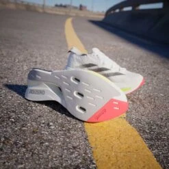 ADIDAS Men's Adizero Prime X 2 Strung Running Shoe - Cloud White/Core Black/Lucid Red - Regular (D) -Gazelle Sports Shop Adizero Prime X 2.0 STRUNG Shoes White IH5685 HM4