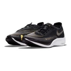 Nike Women's ZoomX Vaporfly Next % 2 Racing Shoe - Black/White/Metallic Gold Coin - Regular (B) -Gazelle Sports Shop CU4123 001 PHCFH001 1500