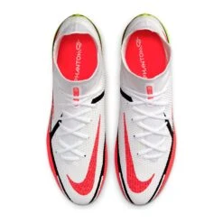 Nike Unisex Phantom GT2 Elite Dynamic Fit FG Soccer Shoes - White/Bright Crimson/Volt - Regular (D) -Gazelle Sports Shop CZ9889 167 PHCTH001 2000