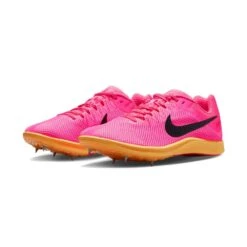 Unisex Nike Zoom Rival Track And Field Distance Spikes- Hyper Pink/Black/Laser Orange - Regular (D) -Gazelle Sports Shop DC8725 600 PHCFH001 1