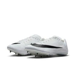 Unisex Nike Zoom Rival Sprint Spike- White/Black/Metallic Silver- Regular (D) -Gazelle Sports Shop DC8753 100 PHCFH001