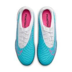 Nike Unisex Phantom GX Academy IC/Court Soccer Shoe - Baltic Blue/Pink Blast/White - Regular (D) -Gazelle Sports Shop DD9475 446 PHCTH001