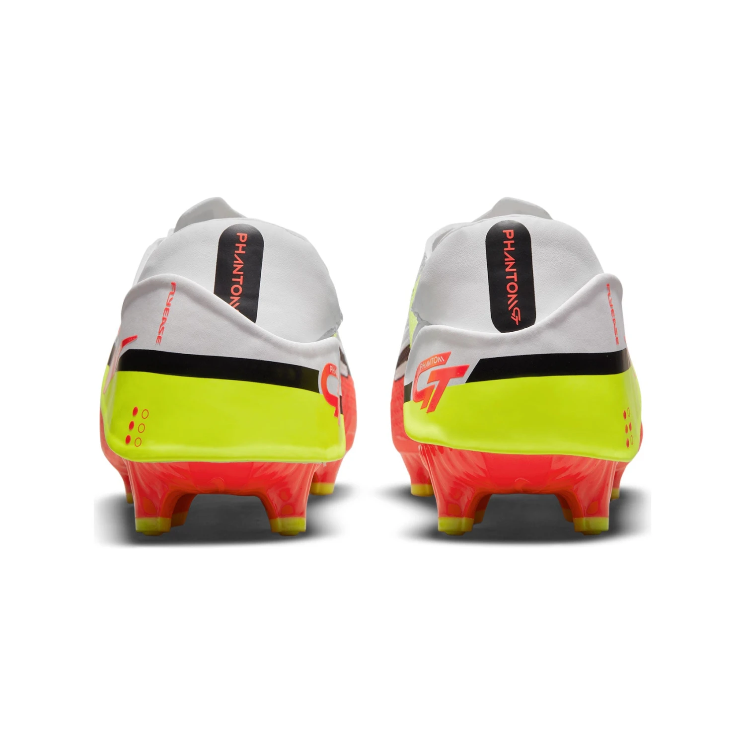 Nike Unisex Phantom GT2 Academy Flyease FG/MG Soccer Shoe - White/Bright Crimson/Volt 8 Nike Unisex Phantom GT2 Academy Flyease FG/MG Soccer Shoe - White/Bright Crimson/Volt - Image 6