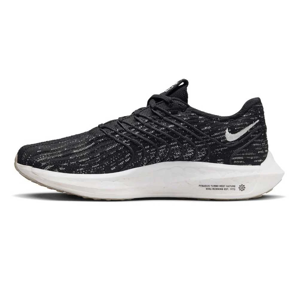 Nike Men's Pegasus Turbo Next Nature Running Shoe- Black/Sail/Off Noir- Regular (D) 5 Nike Men's Pegasus Turbo Next Nature Running Shoe- Black/Sail/Off Noir- Regular (D) - Image 3