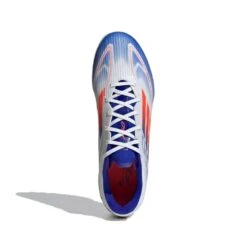 ADIDAS F50 League TF Soccer Shoe - Cloud White / Solar Red / Lucid Blue - Regular (D) 13 ADIDAS F50 League TF Soccer Shoe - Cloud White / Solar Red / Lucid Blue - Regular (D) -Gazelle Sports Shop F50 League Turf Soccer Shoes White IF1343 02 standard