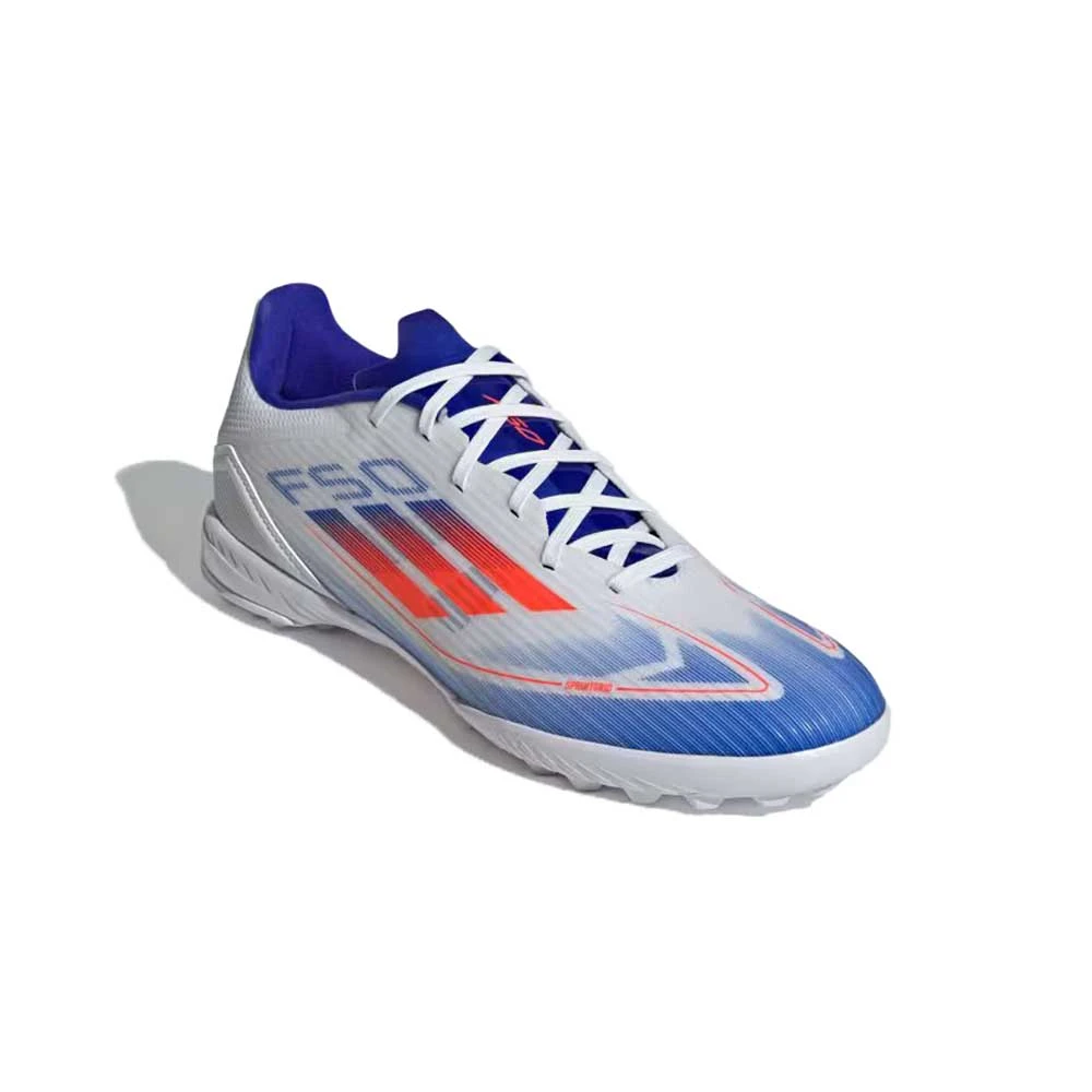 ADIDAS F50 League TF Soccer Shoe - Cloud White / Solar Red / Lucid Blue - Regular (D) 4 ADIDAS F50 League TF Soccer Shoe - Cloud White / Solar Red / Lucid Blue - Regular (D) - Image 2