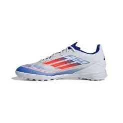 ADIDAS F50 League TF Soccer Shoe - Cloud White / Solar Red / Lucid Blue - Regular (D) 11 ADIDAS F50 League TF Soccer Shoe - Cloud White / Solar Red / Lucid Blue - Regular (D) -Gazelle Sports Shop F50 League Turf Soccer Shoes White IF1343 06 standard