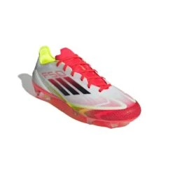 ADIDAS Men's F50 Pro FG Soccer Cleat - Cloud White/Core Black/Solar Yellow - Regular (D) -Gazelle Sports Shop F50 Pro Firm Ground Cleats White IE1284 04 standard