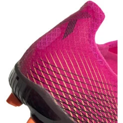 ADIDAS Unisex X Ghosted .2 FG Soccer Shoes - Shock Pink/Core Black/Screaming Orange -Gazelle Sports Shop FW6959 04