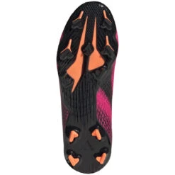 ADIDAS JR X Ghosted .3 Laceless FG Soccer Shoe - Shock Pink/Core Black/Screaming Orange 9 ADIDAS JR X Ghosted .3 Laceless FG Soccer Shoe - Shock Pink/Core Black/Screaming Orange -Gazelle Sports Shop FY7281 02