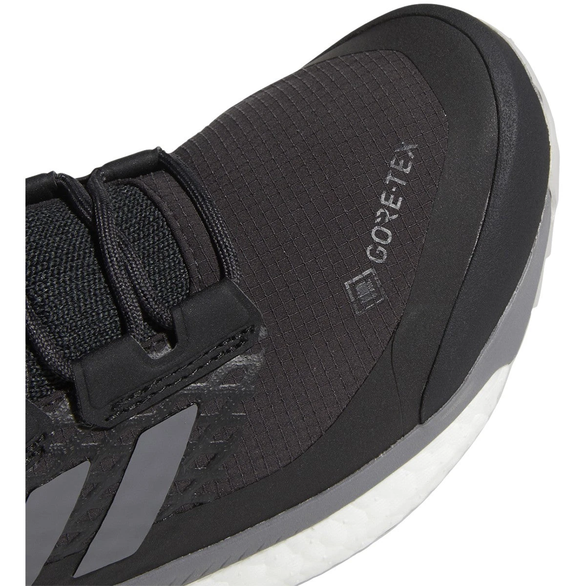 ADIDAS Women's Terrex Free Hiker GoreTEX Hiking Shoe - Carbon/Grey/Glow Blue - Regular (B) 5 ADIDAS Women's Terrex Free Hiker GoreTEX Hiking Shoe - Carbon/Grey/Glow Blue - Regular (B) - Image 3