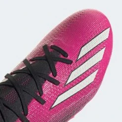 ADIDAS Unisex X SPEEDPORTAL.2 FG Soccer Shoe - Team Shock Pink 2/Zero Metalic/Core Black - Regular (D) -Gazelle Sports Shop GV9563 front