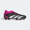 ADIDAS Unisex Predator Accuracy .3 FG Soccer Shoe - Core Black/Ftwr White/Team Shock Pink 2 - Regular (D) -Gazelle Sports Shop GW4589