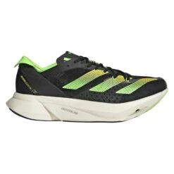 ADIDAS Unisex AdiZERO Adios Pro 3 Running Shoe - Core Black/Beam Yellow/Solar Green - Regular (D)