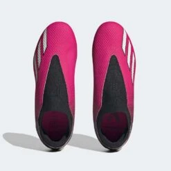 ADIDAS Youth JR X Speedportal .3 LL FG Soccer Shoe - Team Shock Pink/Zero Met - Regular (D) 10 ADIDAS Youth JR X Speedportal .3 LL FG Soccer Shoe - Team Shock Pink/Zero Met - Regular (D) -Gazelle Sports Shop GZ5061 top