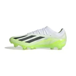 Unisex Adidas X CRAZYFAST.1 FG Soccer Shoe - Cloud White/ Core Black/ Lucid Lemon - Regular (D) -Gazelle Sports Shop HQ4516 4 FOOTWEAR Photography SideMedialCenterView white 1024x1024 7066db50 fb5f 47c2 8fe8 436868fdf341
