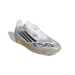 ADIDAS F50 Pro FG Soccer Cleat - Cloud White/Black/Gold Metallic - Regular (D) -Gazelle Sports Shop JH7686 04 standard