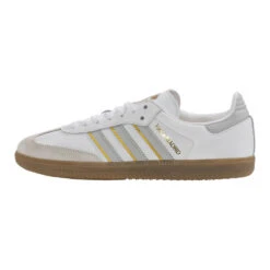 ADIDAS Men's Samba Real Soccer Shoe - Cloud White/Lght Solid Grey/Gum 4 - Regular (D) -Gazelle Sports Shop JW4038 0002 Layer2