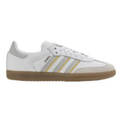 ADIDAS Men's Samba Real Soccer Shoe - Cloud White/Lght Solid Grey/Gum 4 - Regular (D) -Gazelle Sports Shop JW4038 0003 Layer1