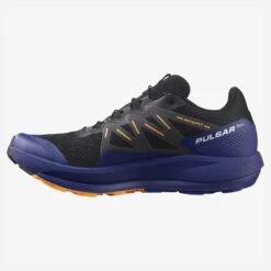 Salomon Men's Pulsar Trail Shoe - Black/Clematis Blue/Blazing Orange- Regular (D) -Gazelle Sports Shop L41603200 de44a807ae7e456be51116f7aca92a13
