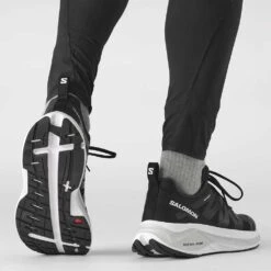 Salomon Men's Glide Max Running Shoe- Lunar Rock/Black/Tanager Turquoise- Regular (D) -Gazelle Sports Shop L41764300 4e494aa7168472bdada643c1f0e87bbd