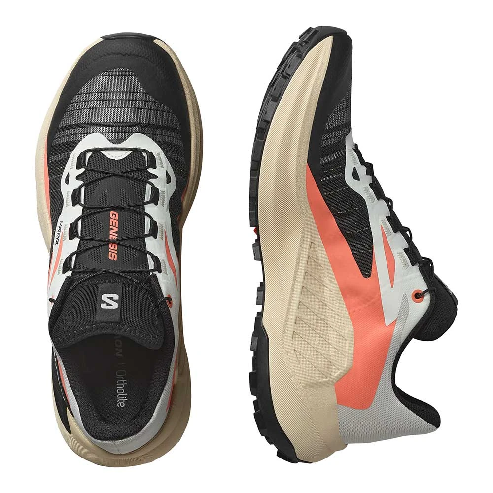 Salomon Women's Genesis Trail Running Shoe- Fusion Coral/Tender Peach/Black - Regular (B) 7 Salomon Women's Genesis Trail Running Shoe- Fusion Coral/Tender Peach/Black - Regular (B) - Image 5