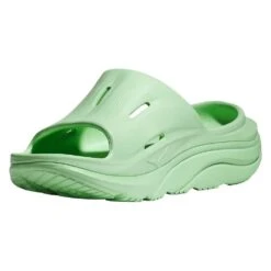 Hoka Unisex Ora Recovery Slide 3 - Lime Glow/Lime Glow - Regular (D) -Gazelle Sports Shop LIGLLIGL D4