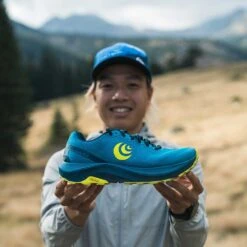 Topo Athletic Men's Ultraventure 3 Trail Shoe- Blue/Lime- Regular (D) -Gazelle Sports Shop M060.Blue Lime 11