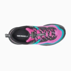 Merrell Women's MQM 3 Trail Running Shoe- Fuchsia/Burgundy- Regular (B) -Gazelle Sports Shop MRLW J135662 032221 S22 TOP