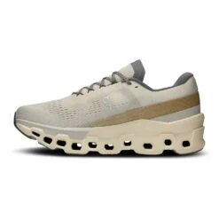 On Running Men's Cloudmonster 2 Running Shoe - Cream/Ice - Regular (D) -Gazelle Sports Shop Medium PNG 3ME10122569 cloudmonster 2 fw24 cream ice m g4