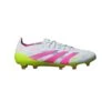 ADIDAS Men'sPredator Elite FG Soccer Cleats - Cloud White/Lucid Pink/Lucid Lemon - Regular (D) -Gazelle Sports Shop Predator Elite Firm Ground Cleats White ID3881 HM4 hover