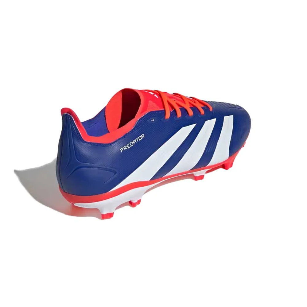 ADIDAS Men's Predator League FG Soccer Cleats - Lucid Blue/Cloud White/Solar Red - Regular (D) - Image 3