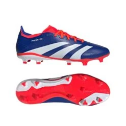 ADIDAS Men's Predator League FG Soccer Cleats - Lucid Blue/Cloud White/Solar Red - Regular (D) -Gazelle Sports Shop Predator League Firm Ground Soccer Cleats Blue IF6348 22 model