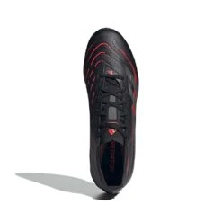 ADIDAS Predator League TF Soccer Shoe - Core Black/Grey Four/Lucid Red - Regular (D) -Gazelle Sports Shop Predator League Turf Soccer Shoes Black ID3768 02 standard