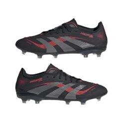 ADIDAS Men's Predator Pro FG Soccer Cleats - Core Black/Grey Four/Lucid Red - Regular (D) 16 ADIDAS Men's Predator Pro FG Soccer Cleats - Core Black/Grey Four/Lucid Red - Regular (D) -Gazelle Sports Shop Predator Pro Firm Ground Boots Black ID3854 09 standard