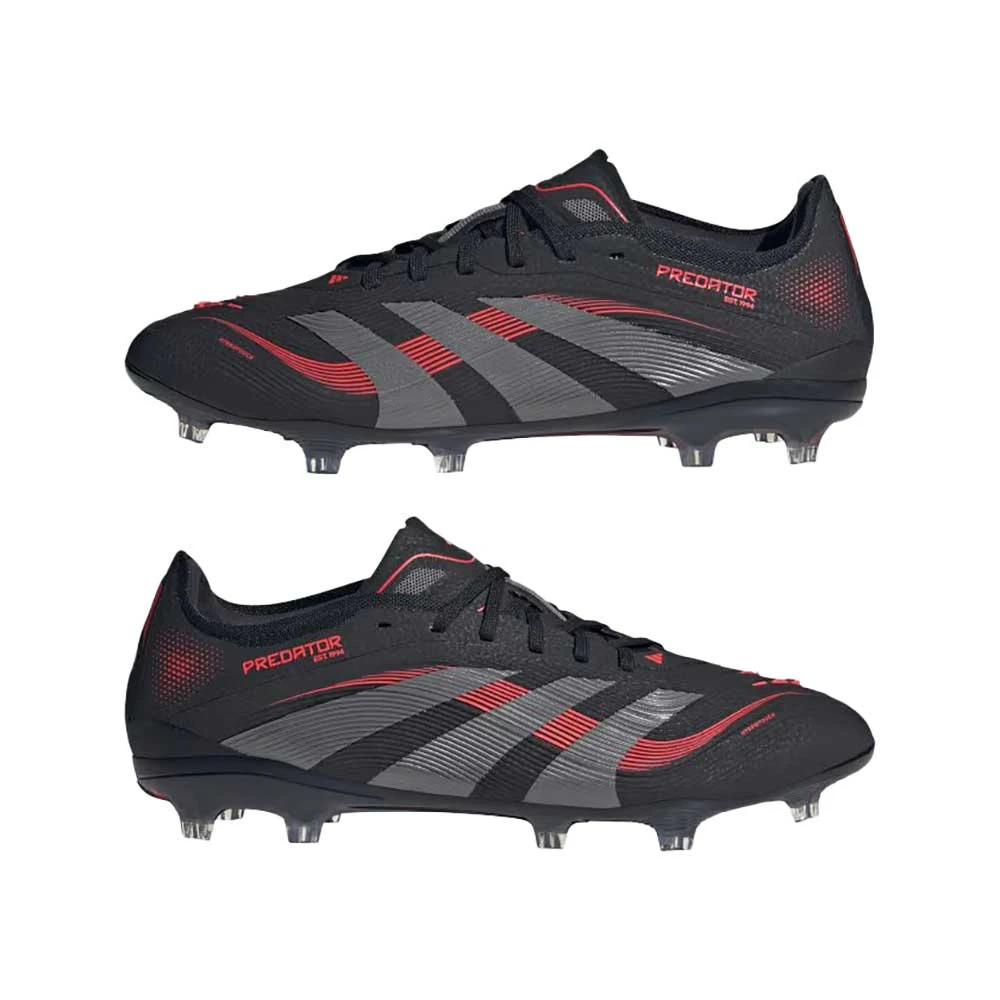 ADIDAS Men's Predator Pro FG Soccer Cleats - Core Black/Grey Four/Lucid Red - Regular (D) 9 ADIDAS Men's Predator Pro FG Soccer Cleats - Core Black/Grey Four/Lucid Red - Regular (D) - Image 7