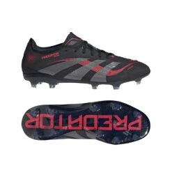 ADIDAS Men's Predator Pro FG Soccer Cleats - Core Black/Grey Four/Lucid Red - Regular (D) 17 ADIDAS Men's Predator Pro FG Soccer Cleats - Core Black/Grey Four/Lucid Red - Regular (D) -Gazelle Sports Shop Predator Pro Firm Ground Boots Black ID3854 22 model