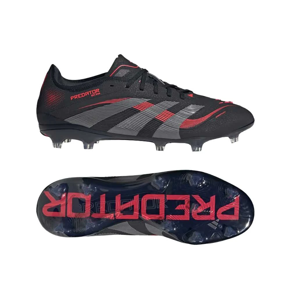 ADIDAS Men's Predator Pro FG Soccer Cleats - Core Black/Grey Four/Lucid Red - Regular (D) 10 ADIDAS Men's Predator Pro FG Soccer Cleats - Core Black/Grey Four/Lucid Red - Regular (D) - Image 8