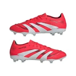 ADIDAS Men's Predator Pro FG Soccer Cleat - Lucid Red/Cloud White/Black - Regular (D) -Gazelle Sports Shop Predator Pro Firm Ground Cleats Red ID3856 09 standard