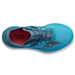 Saucony Women's Endorphin Edge Trail Shoe- Ocean/Loam- Regular (B) -Gazelle Sports Shop S10773 31 3