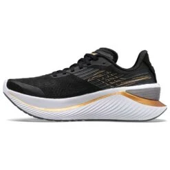 Saucony Women's Endorphin Shift 3 Running Shoes- Black/Goldstrck- Regular (B) -Gazelle Sports Shop S10813 10 2