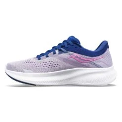Saucony Women's Ride 16 Running Shoe - Mauve/Indigo - Regular (B) -Gazelle Sports Shop S10830 30 2