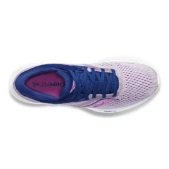 Saucony Women's Ride 16 Running Shoe - Mauve/Indigo - Regular (B) -Gazelle Sports Shop S10830 30 3