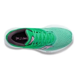 Saucony Women's Ride 16Running Shoe - Sprig/Peony - Wide (D) -Gazelle Sports Shop S10831 25 3