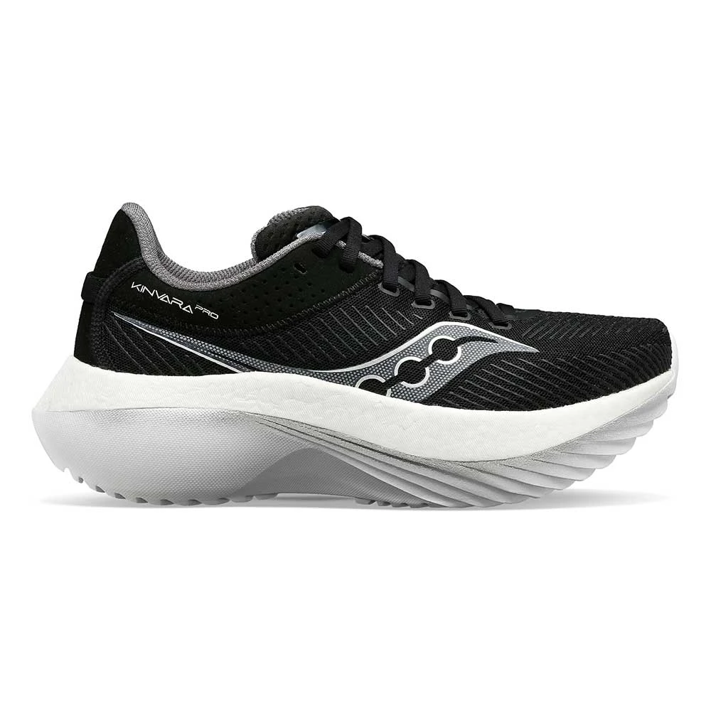 Saucony Women's Kinvara Pro Running Shoe - Black/White - Regular (B) 3 Saucony Women's Kinvara Pro Running Shoe - Black/White - Regular (B)